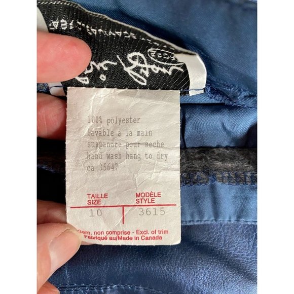 Eric Ryan Sport Womens Pencil Skirt Blue Maxi Back Slit Polyester Vintage 10 - Picture 11 of 11